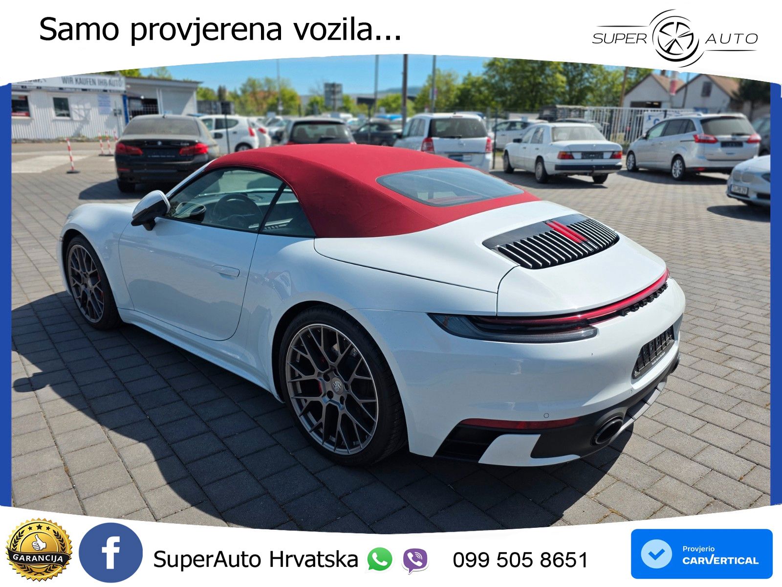 Porsche 911 Carrera 4S Cabriolet 3.0 (450 KS) PDK ZRAČNI+ACC+GR SJED+KAM
