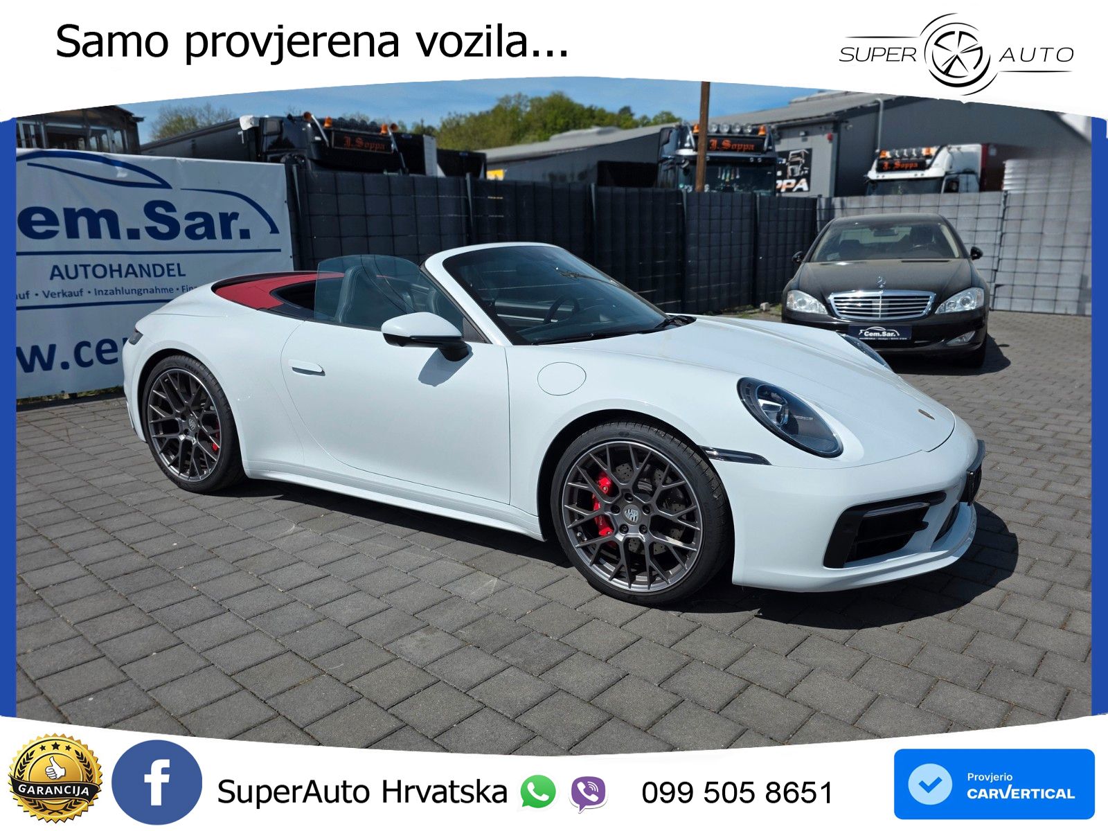 Porsche 911 Carrera 4S Cabriolet 3.0 (450 KS) PDK ZRAČNI+ACC+GR SJED+KAM