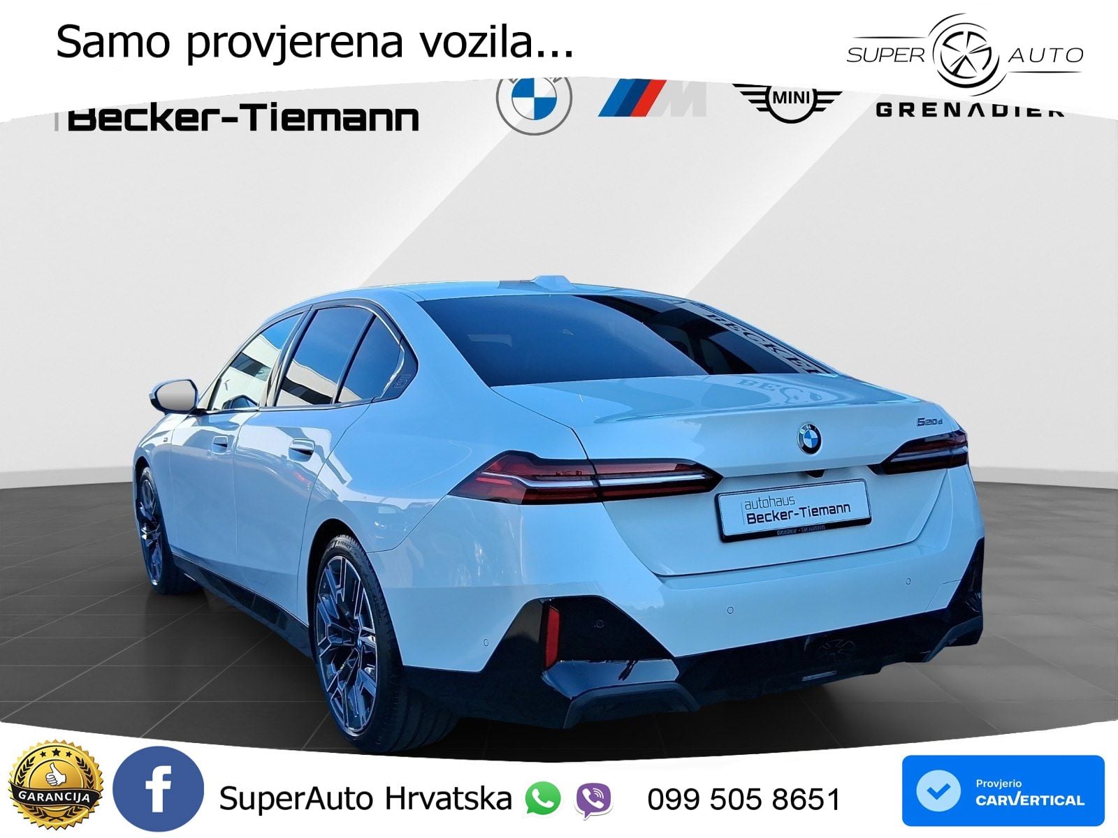BMW 520d (197 KS) Steptronic M Sport LED+GR SJED+ACC
