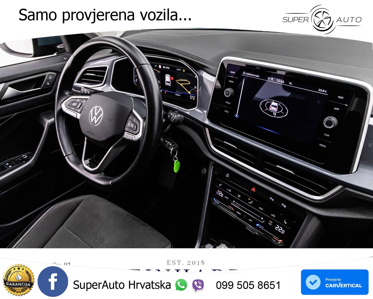 Volkswagen T-Roc 1.5 TSI (150 KS) DSG LED+GR SJED+ACC