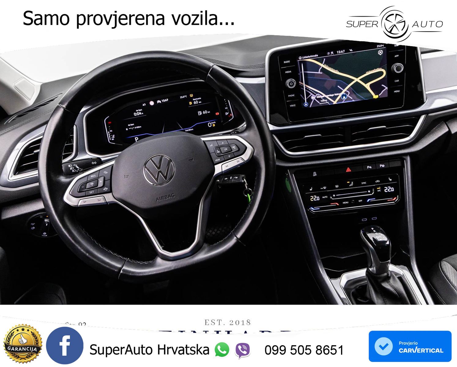 Volkswagen T-Roc 1.5 TSI (150 KS) DSG LED+GR SJED+ACC