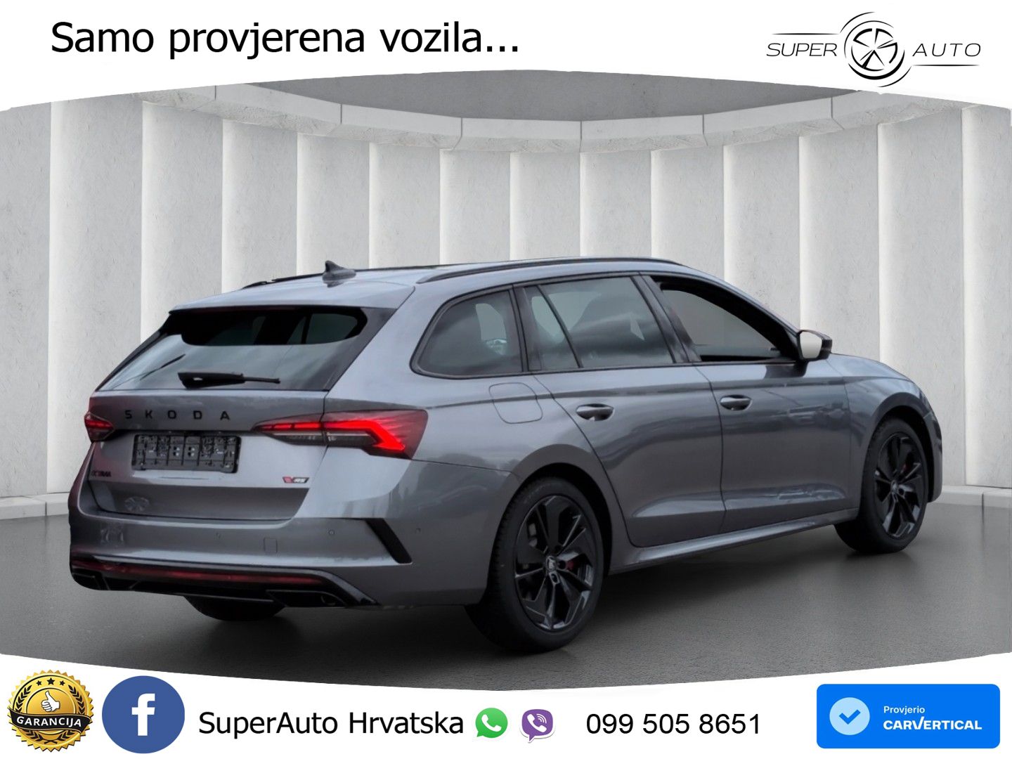 Škoda Octavia Combi RS 2.0 TSI (265 KS) DSG MATRIX+GR SJED+KAM