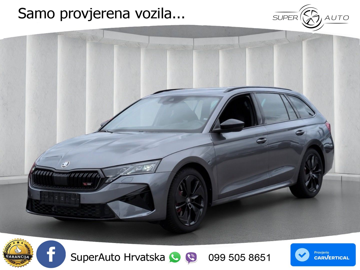 Škoda Octavia Combi RS 2.0 TSI (265 KS) DSG MATRIX+GR SJED+KAM