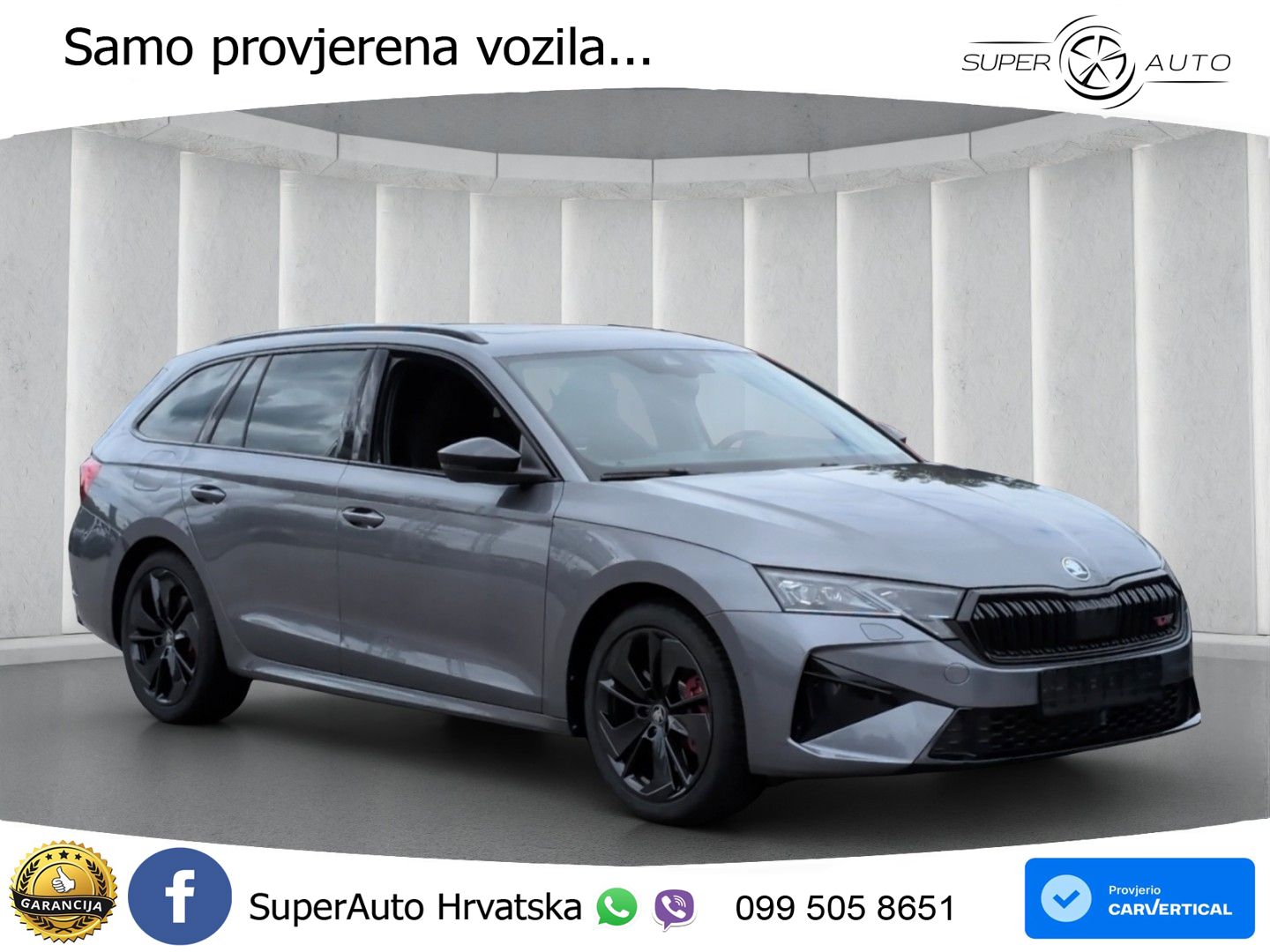 Škoda Octavia Combi RS 2.0 TSI (265 KS) DSG MATRIX+GR SJED+KAM