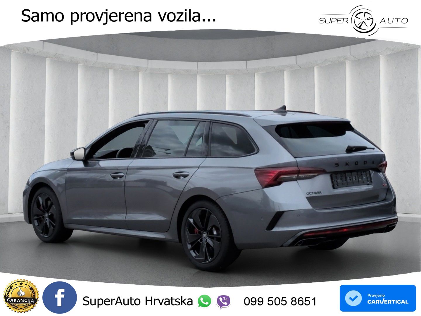 Škoda Octavia Combi RS 2.0 TSI (265 KS) DSG MATRIX+GR SJED+KAM