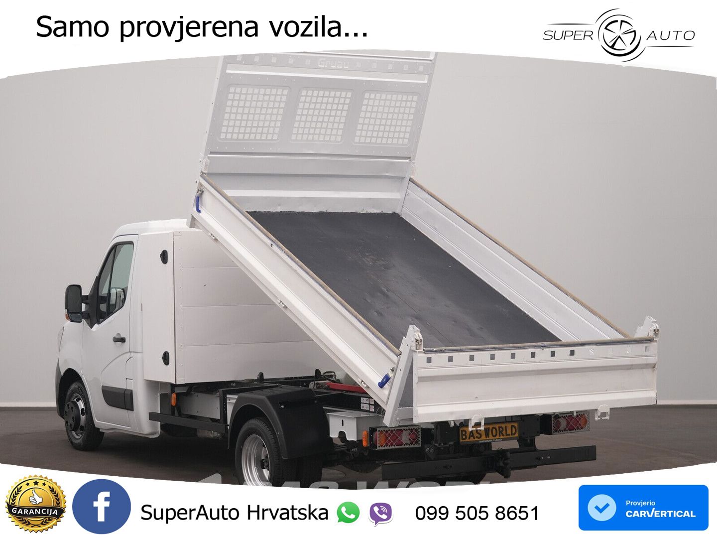 Renault Master 130PK Kipper 3,5t Trekhaak Dubbellucht me 131 KS