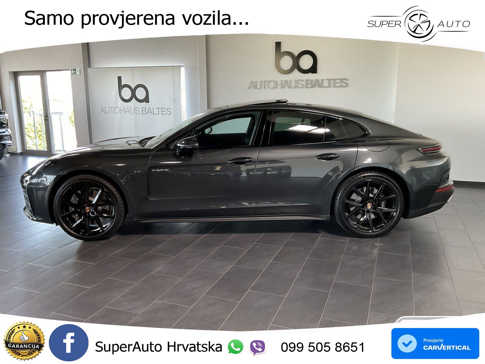 Porsche Panamera 4 2.9 V6 (470 KS) E-Hybrid PDK ACC+HEAD+4xGR SJED+360+PANO