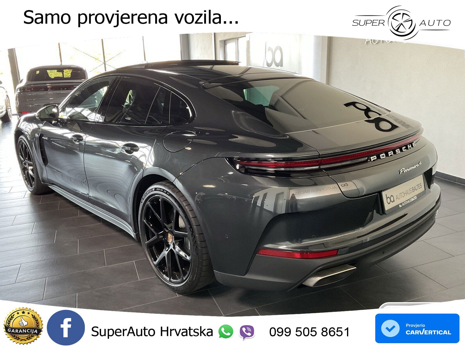 Porsche Panamera 4 2.9 V6 (470 KS) E-Hybrid PDK ACC+HEAD+4xGR SJED+360+PANO