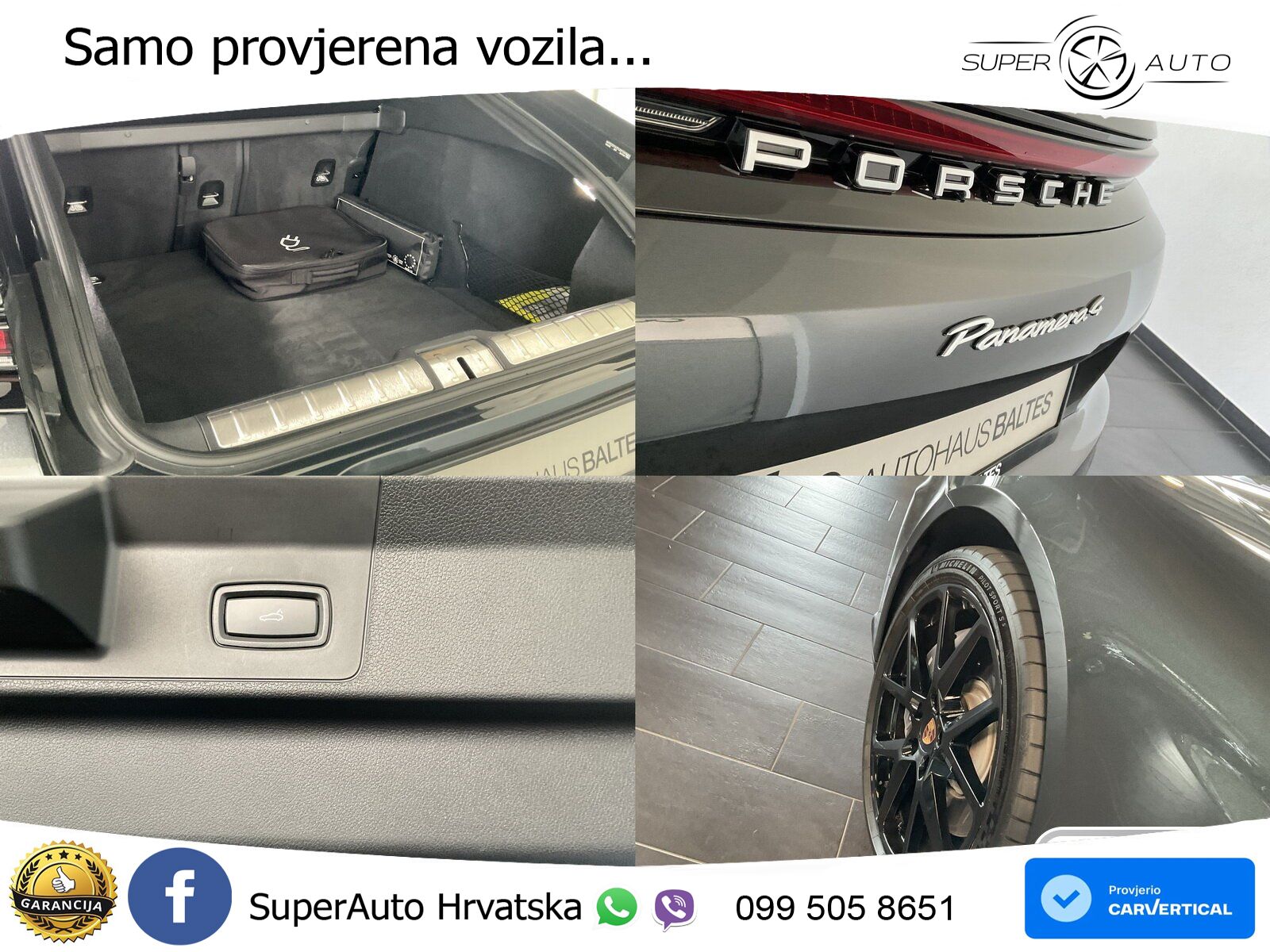 Porsche Panamera 4 2.9 V6 (470 KS) E-Hybrid PDK ACC+HEAD+4xGR SJED+360+PANO