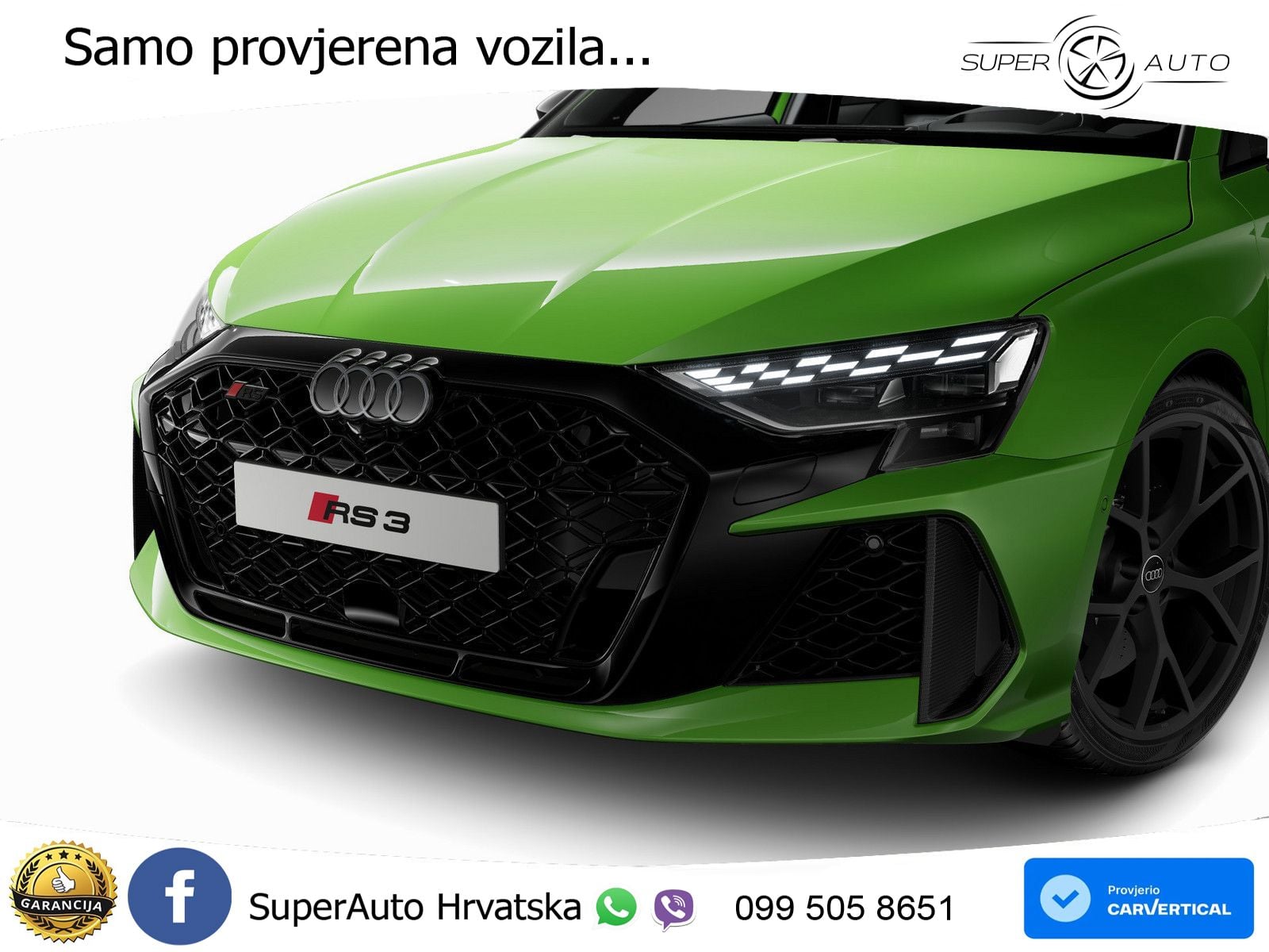 Audi RS3 Sedan 2.5 TFSI (400 KS) quattro S tronic LED+GR SJED+ACC