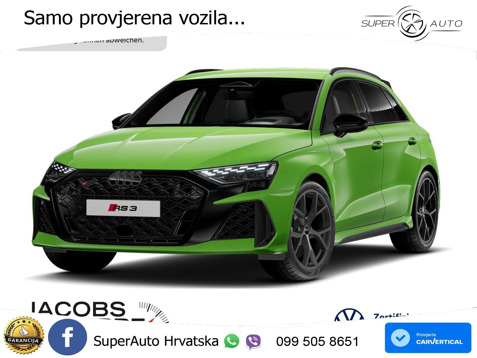 Audi RS3 Sedan 2.5 TFSI (400 KS) quattro S tronic LED+GR SJED+ACC