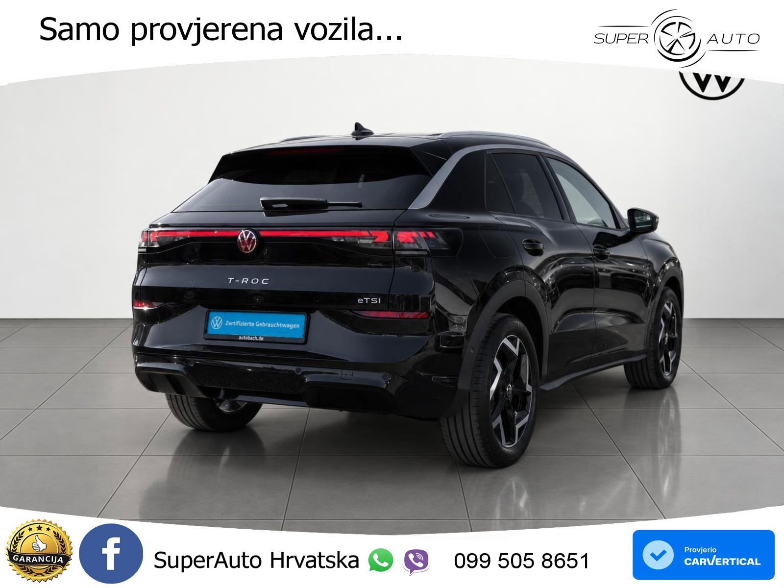 Volkswagen T-Roc 1.5 eTSI (150 KS)  DSG R-Line LED+GR SJED+ACC