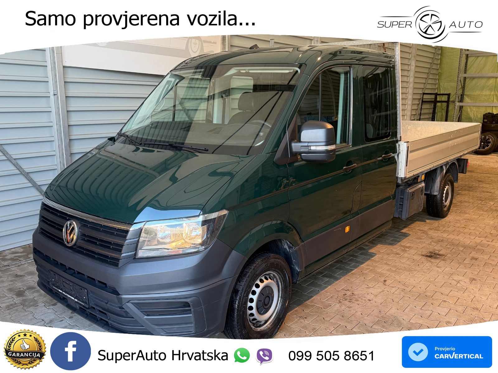 Volkswagen Crafter Pritsche 35 lang Doppelkabine*AHk* 140 KS