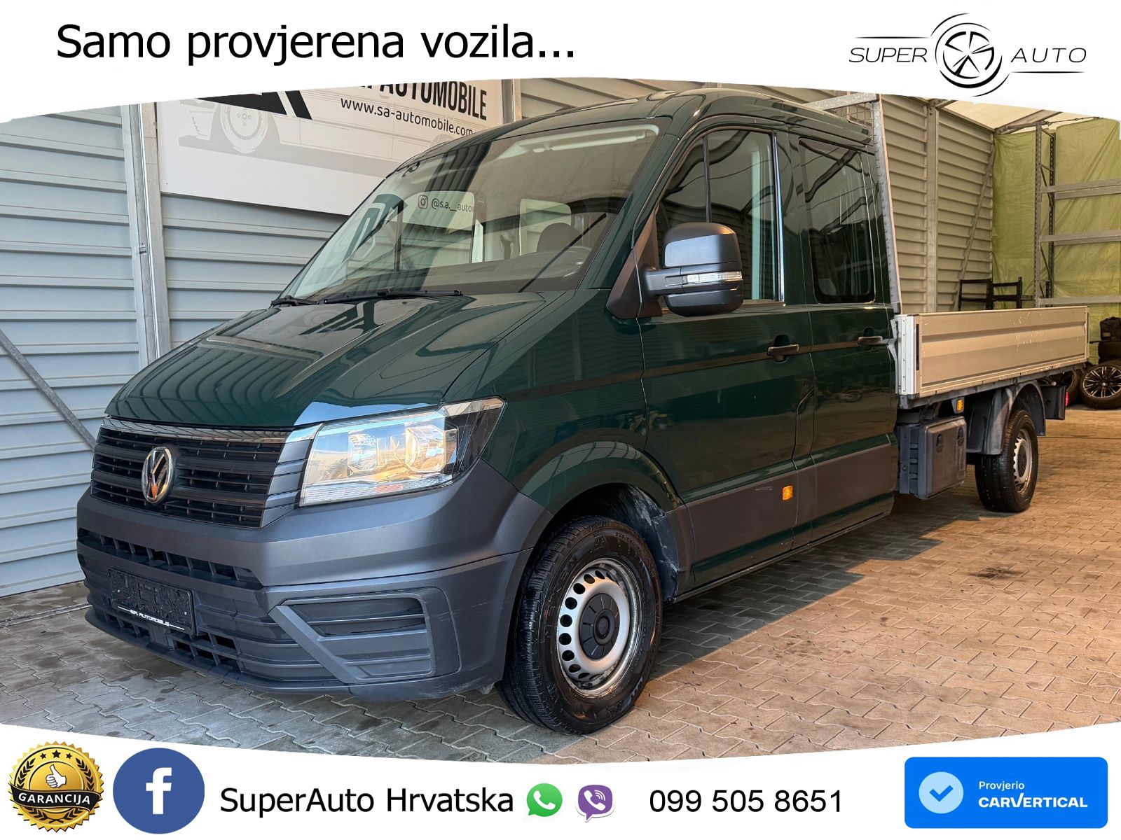 Volkswagen Crafter Pritsche 35 lang Doppelkabine*AHk* 140 KS