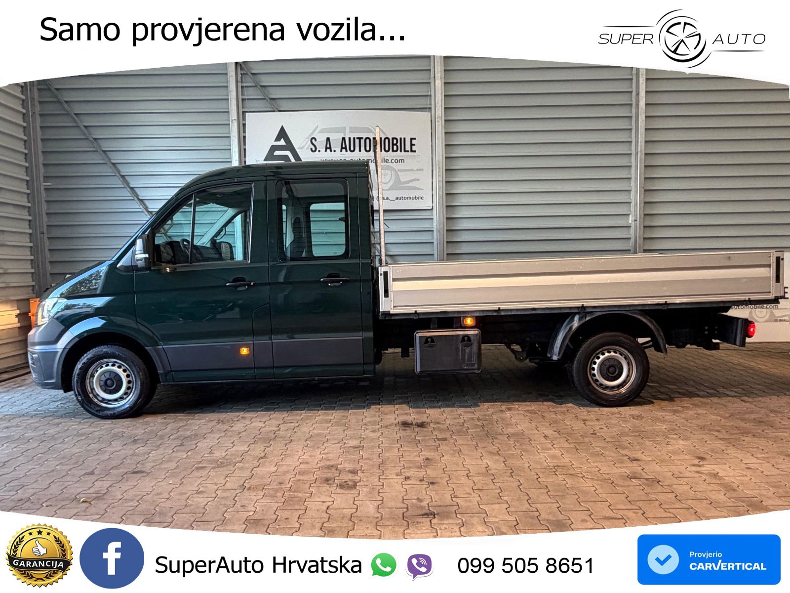 Volkswagen Crafter Pritsche 35 lang Doppelkabine*AHk* 140 KS