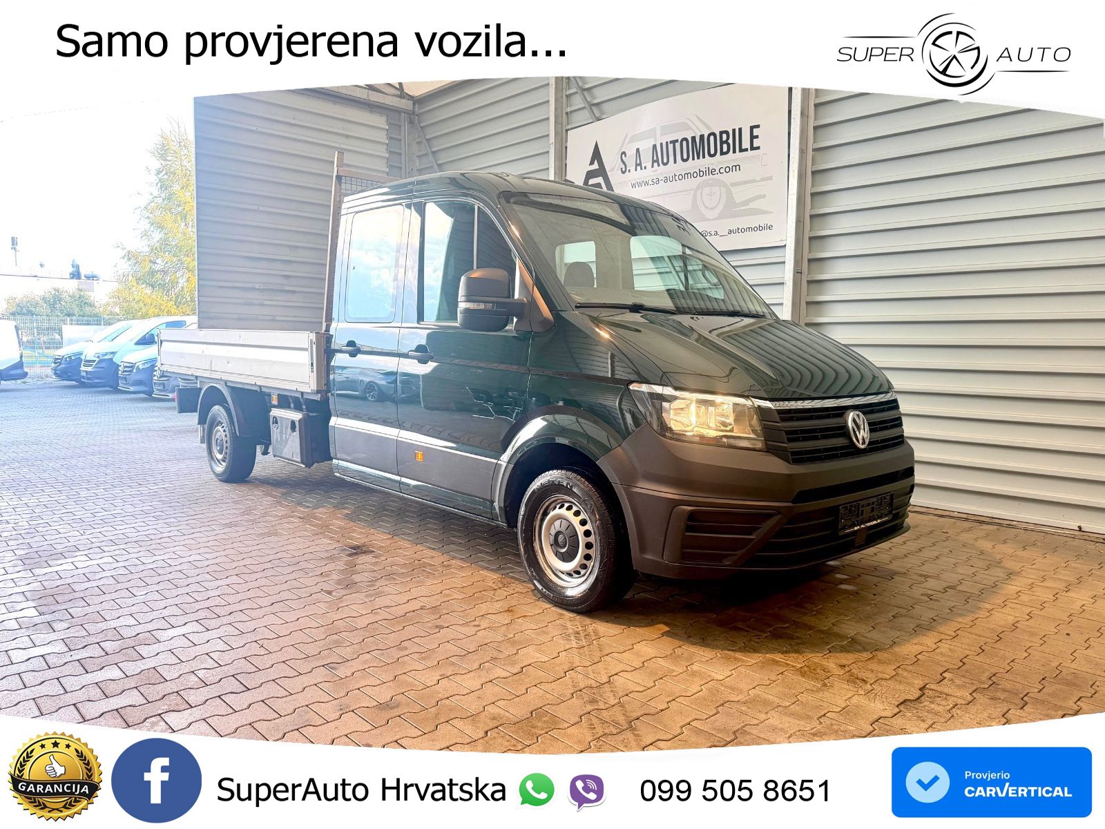 Volkswagen Crafter Pritsche 35 lang Doppelkabine*AHk* 140 KS