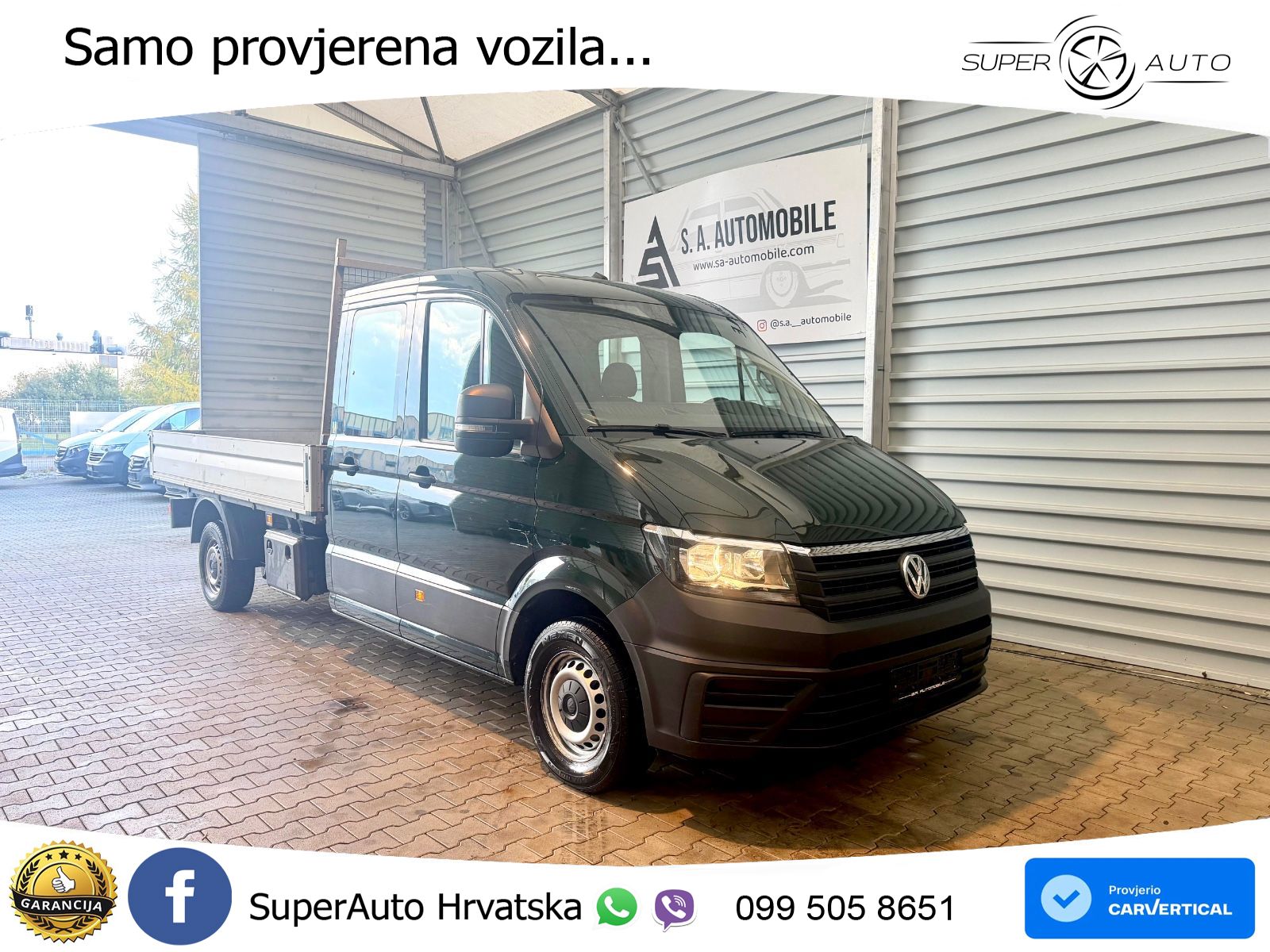 Volkswagen Crafter Pritsche 35 lang Doppelkabine*AHk* 140 KS