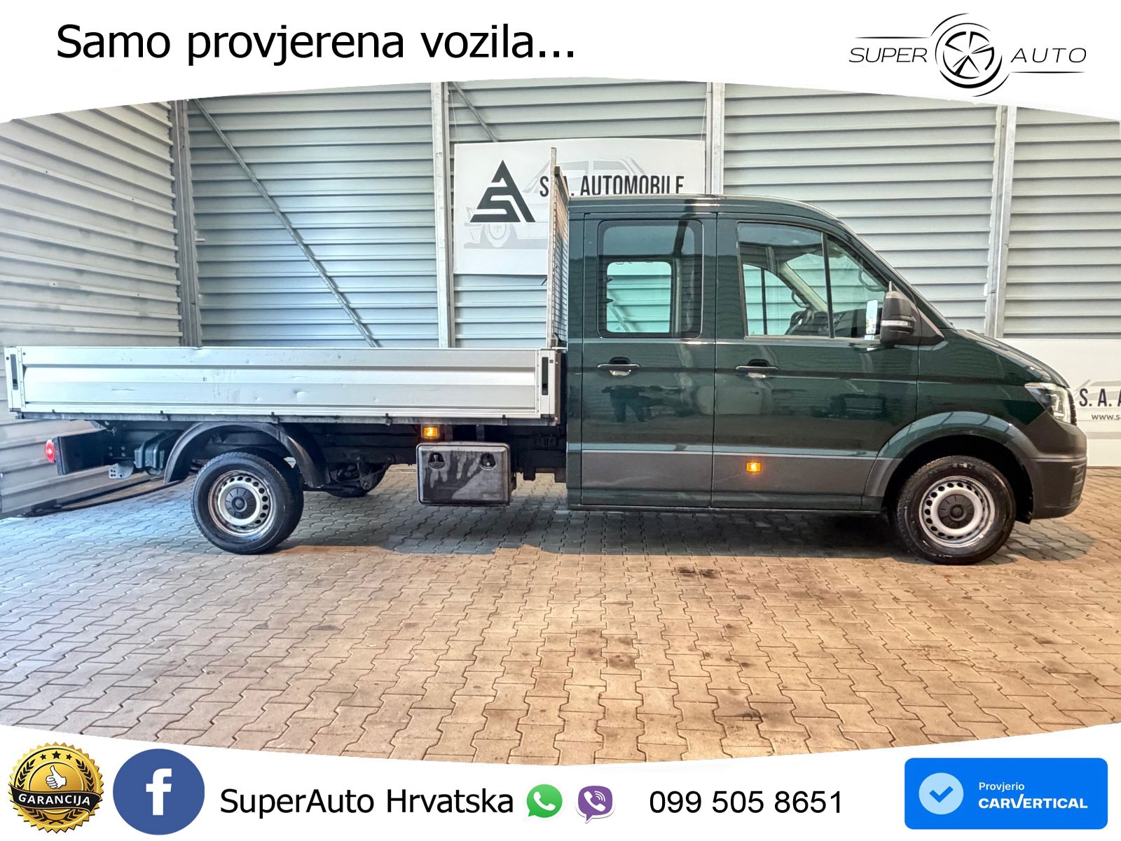 Volkswagen Crafter Pritsche 35 lang Doppelkabine*AHk* 140 KS