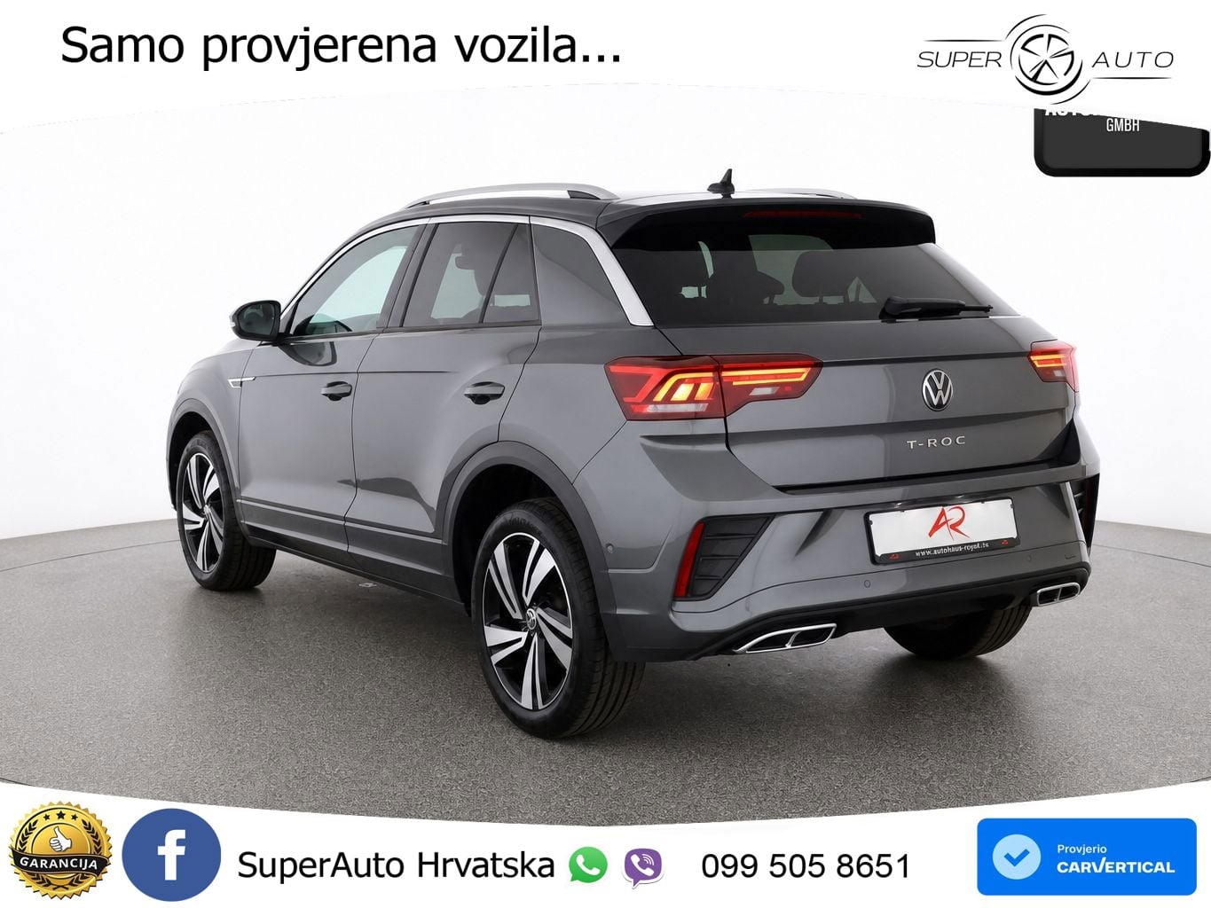 Volkswagen T-Roc 1.5 TSI (150 KS) DSG R-Line LED+GR SJED+ACC