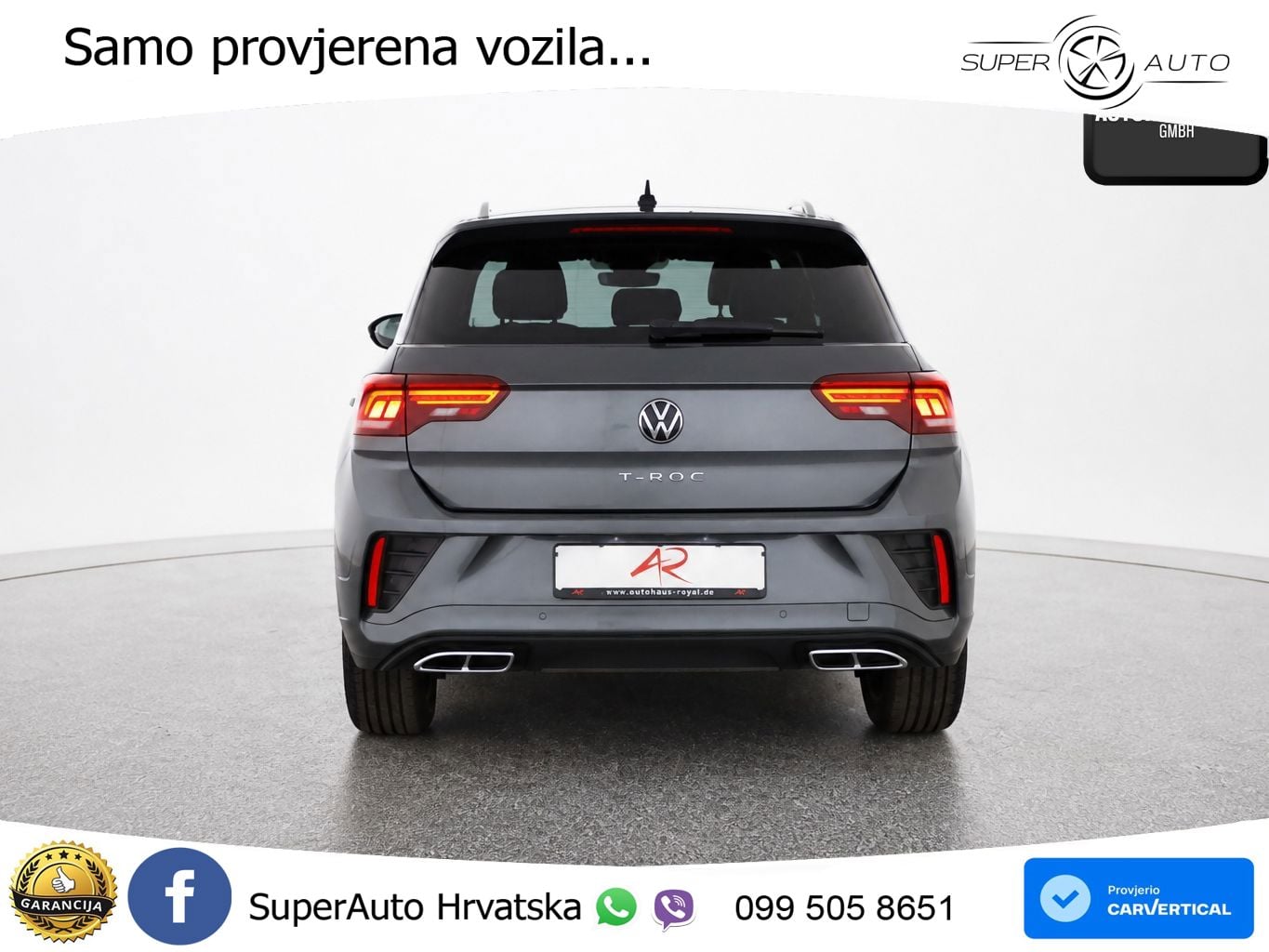 Volkswagen T-Roc 1.5 TSI (150 KS) DSG R-Line LED+GR SJED+ACC