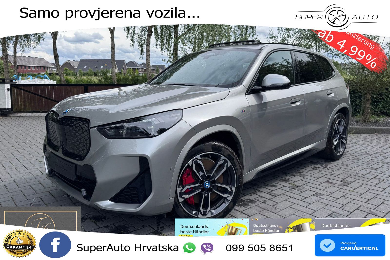 BMW iX1 66.5 kWh (204 KS) eDrive20 M Sport LED+GR SJED+ACC
