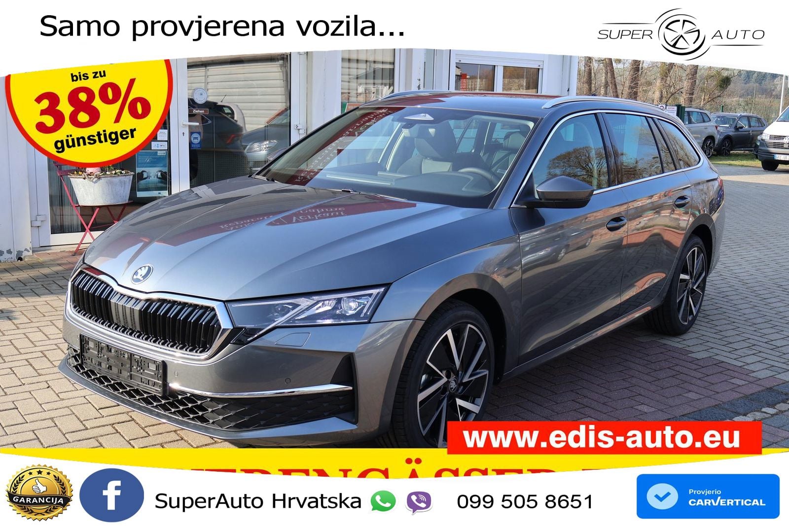 Škoda Octavia Combi 1.5 TSI (150 KS) DSG LED+GR SJED+ACC