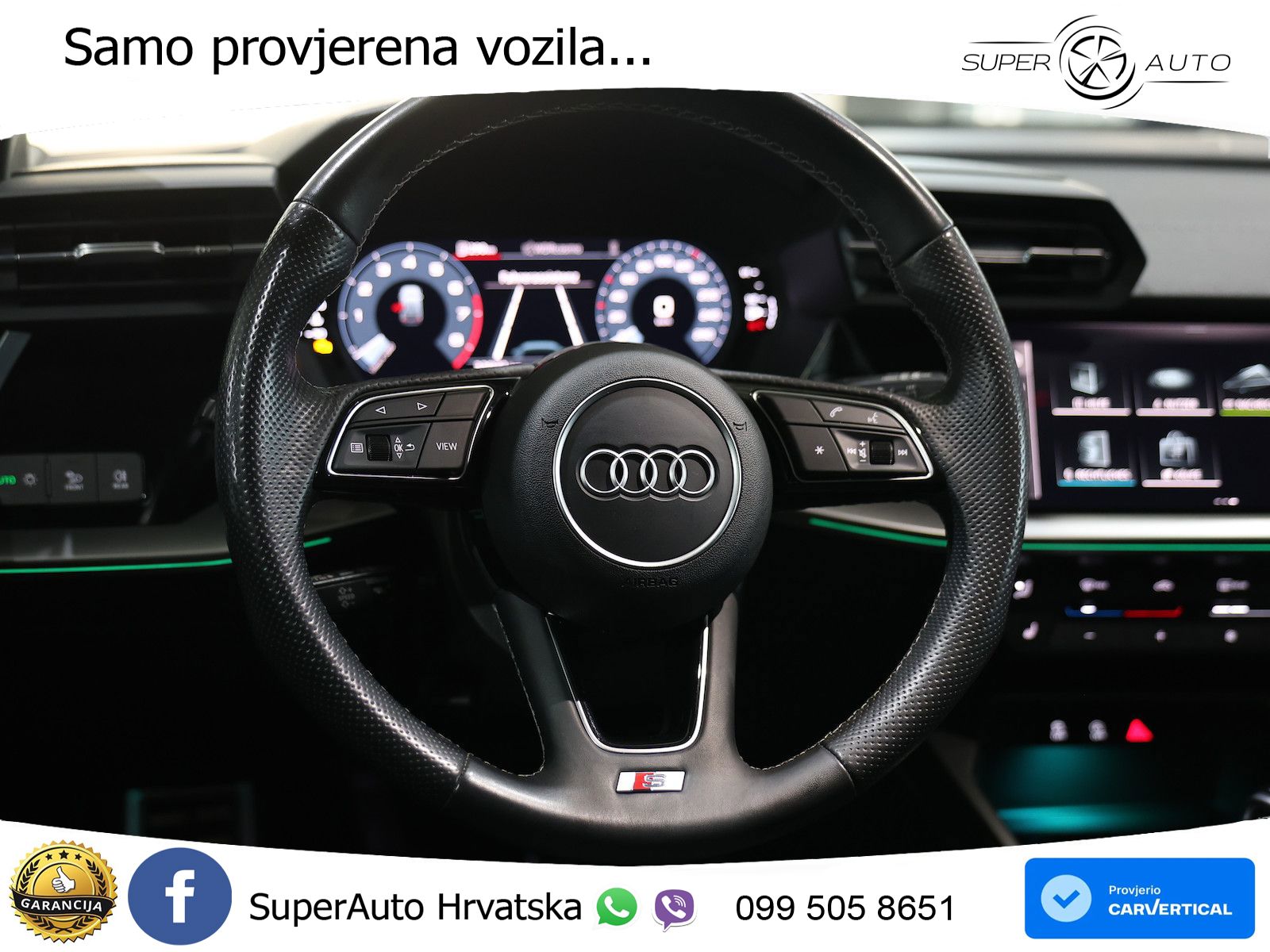 Audi A3 35 TFSI (150 KS) S line LED+GR SJED+ACC
