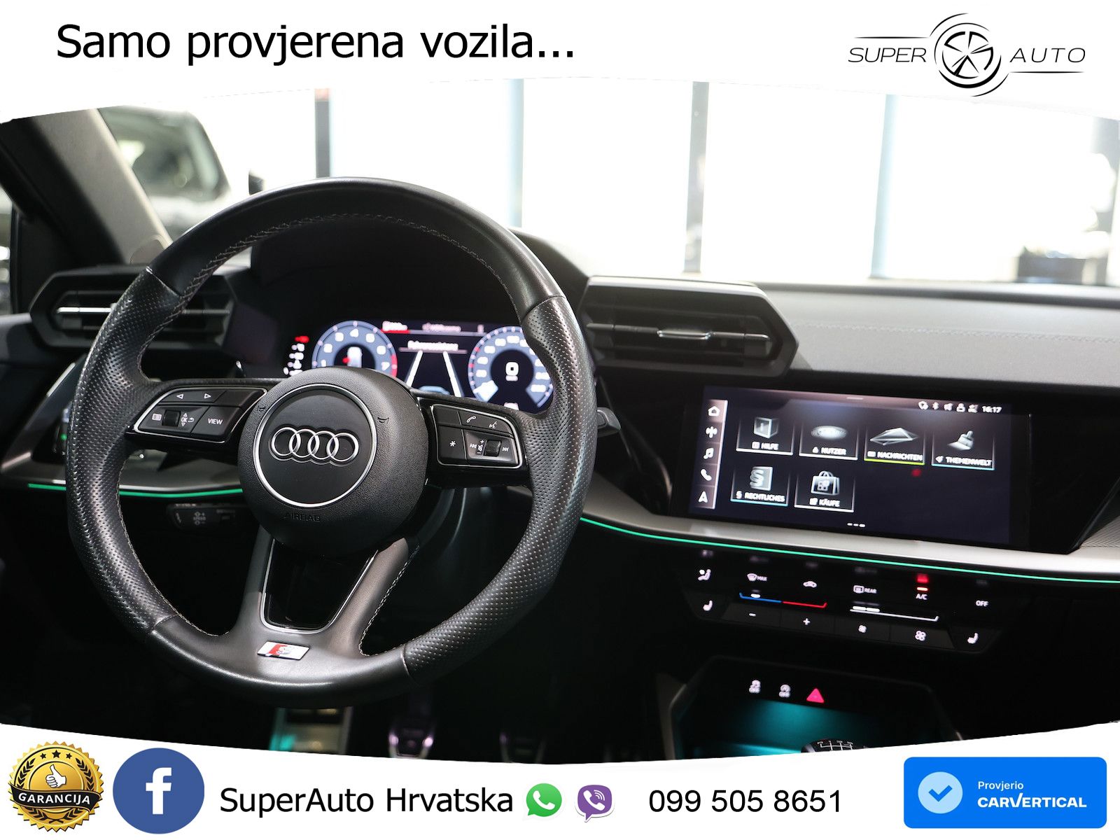 Audi A3 35 TFSI (150 KS) S line LED+GR SJED+ACC