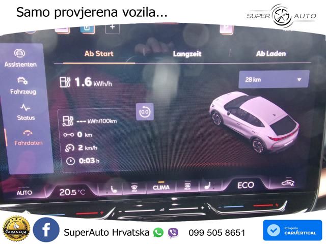 Cupra Tavascan 82 kWh (286 KS) LED+GR SJED+ACC