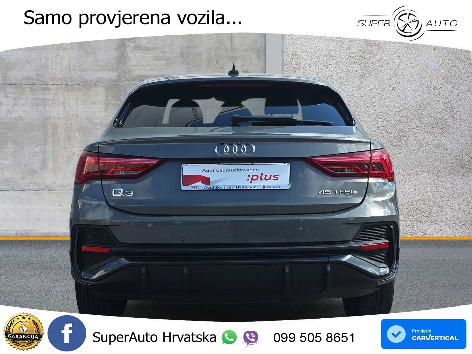 Audi Q3 Sportback 45 TFSIe (245 KS) S tronic LED+GR SJED+ACC
