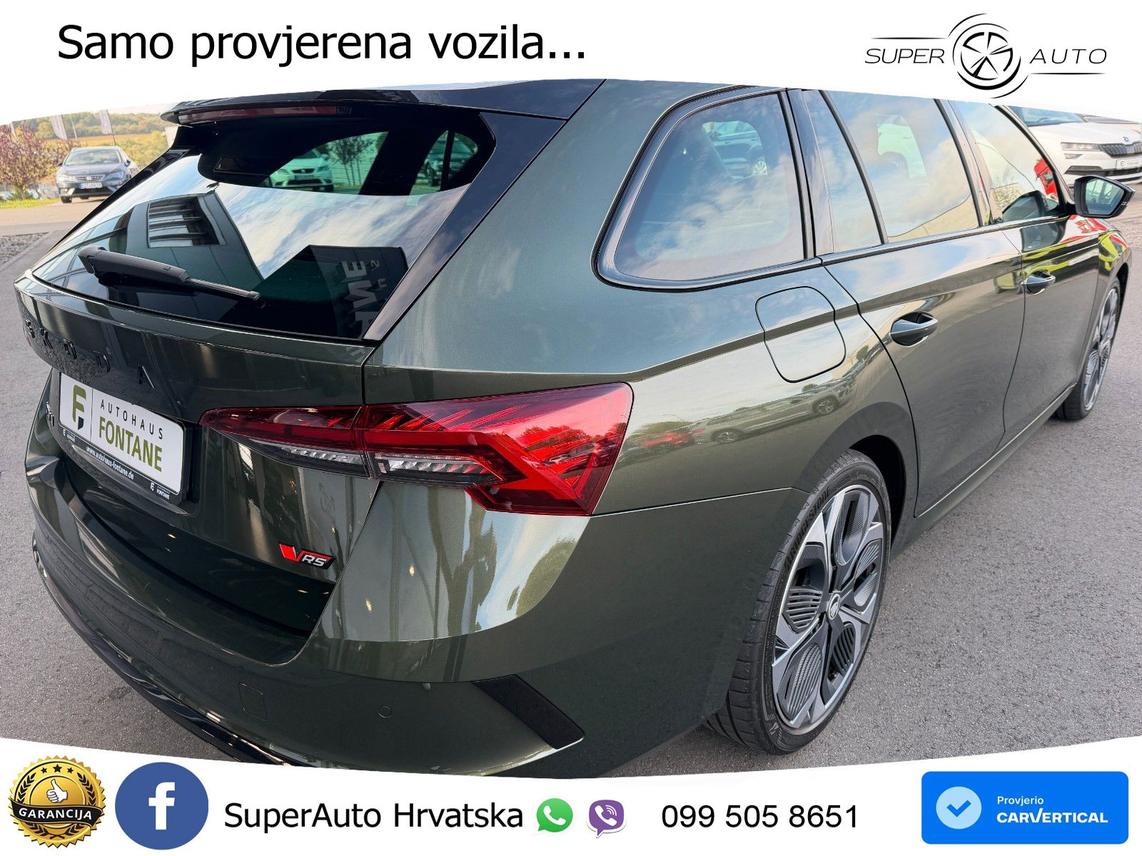 Škoda Octavia Combi RS 2.0 TSI (265 KS) DSG LED+GR SJED+ACC