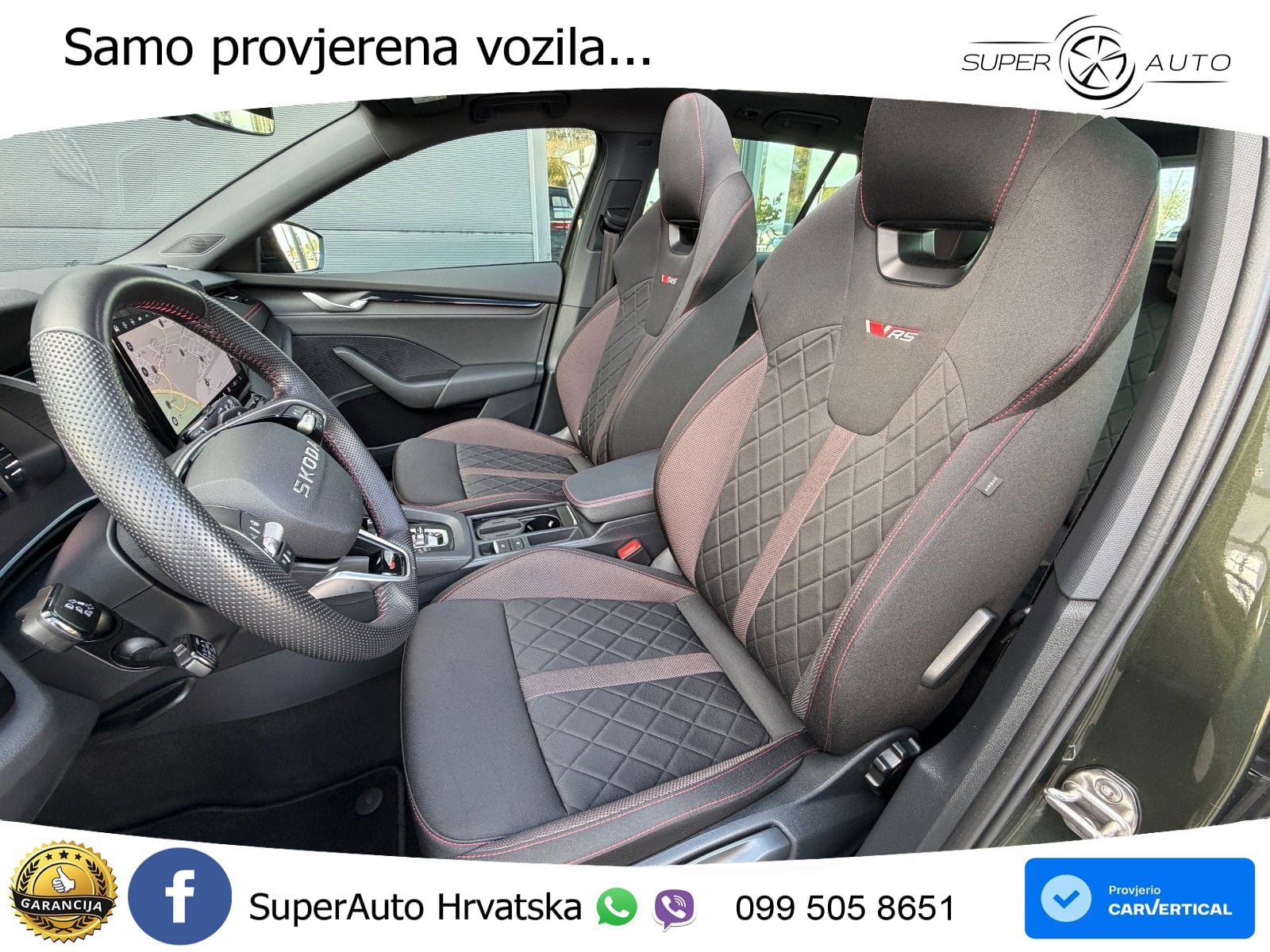 Škoda Octavia Combi RS 2.0 TSI (265 KS) DSG LED+GR SJED+ACC