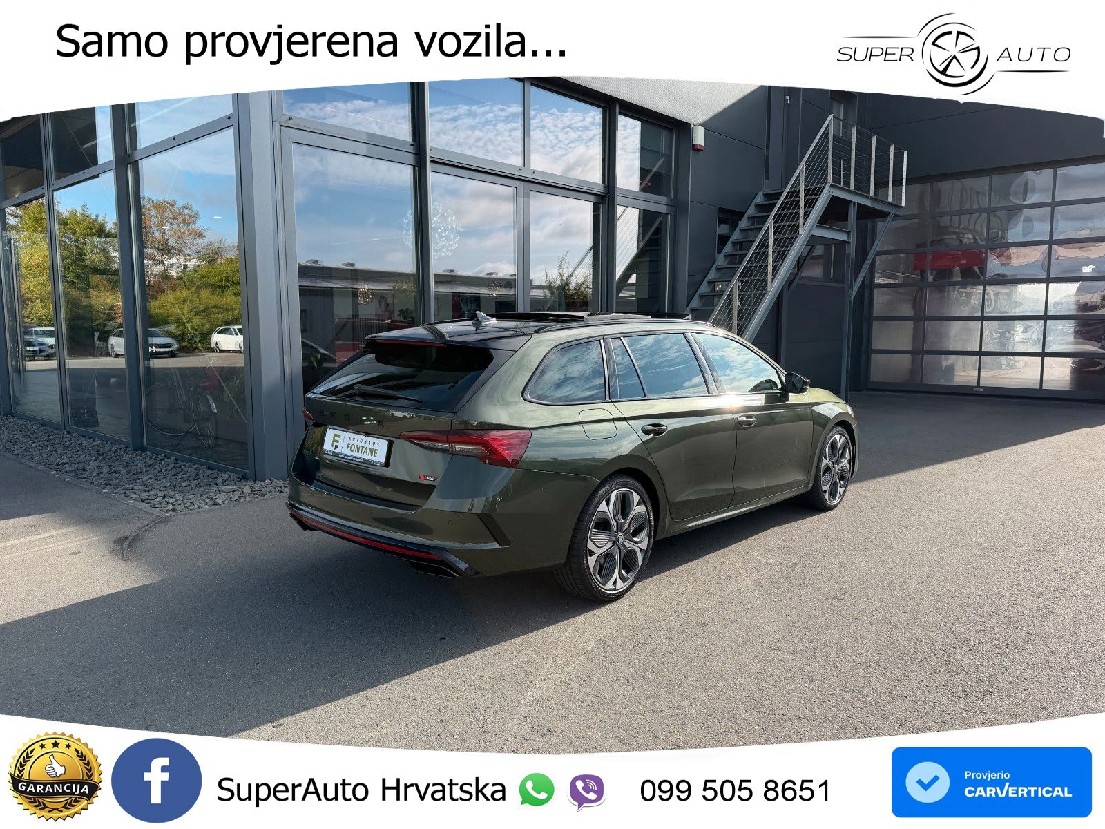 Škoda Octavia Combi RS 2.0 TSI (265 KS) DSG LED+GR SJED+ACC