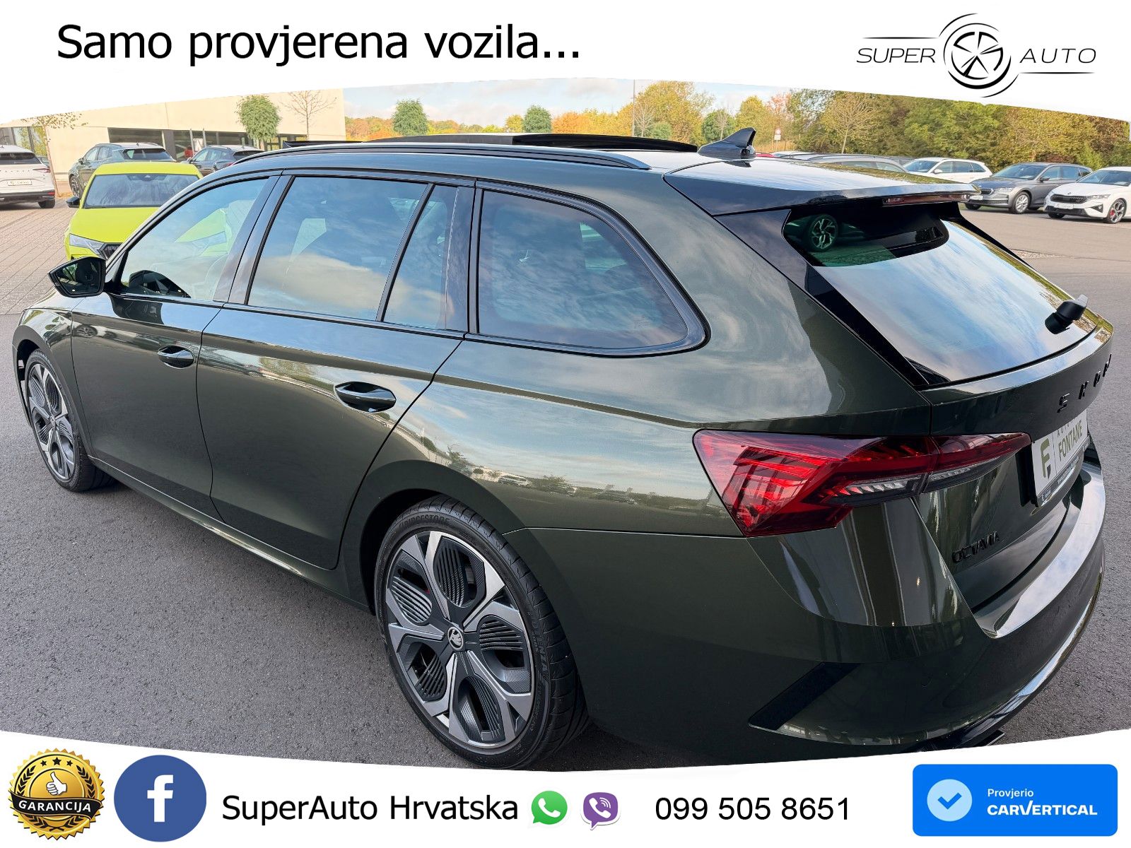 Škoda Octavia Combi RS 2.0 TSI (265 KS) DSG LED+GR SJED+ACC