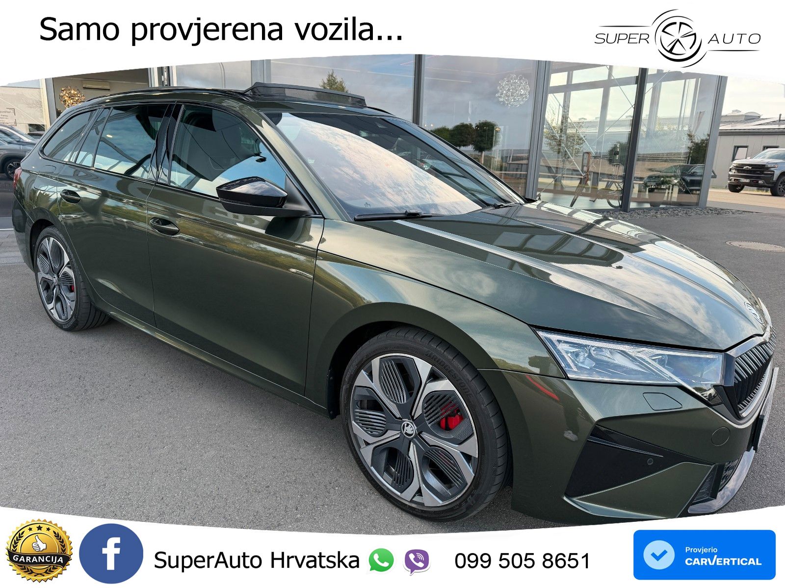 Škoda Octavia Combi RS 2.0 TSI (265 KS) DSG LED+GR SJED+ACC