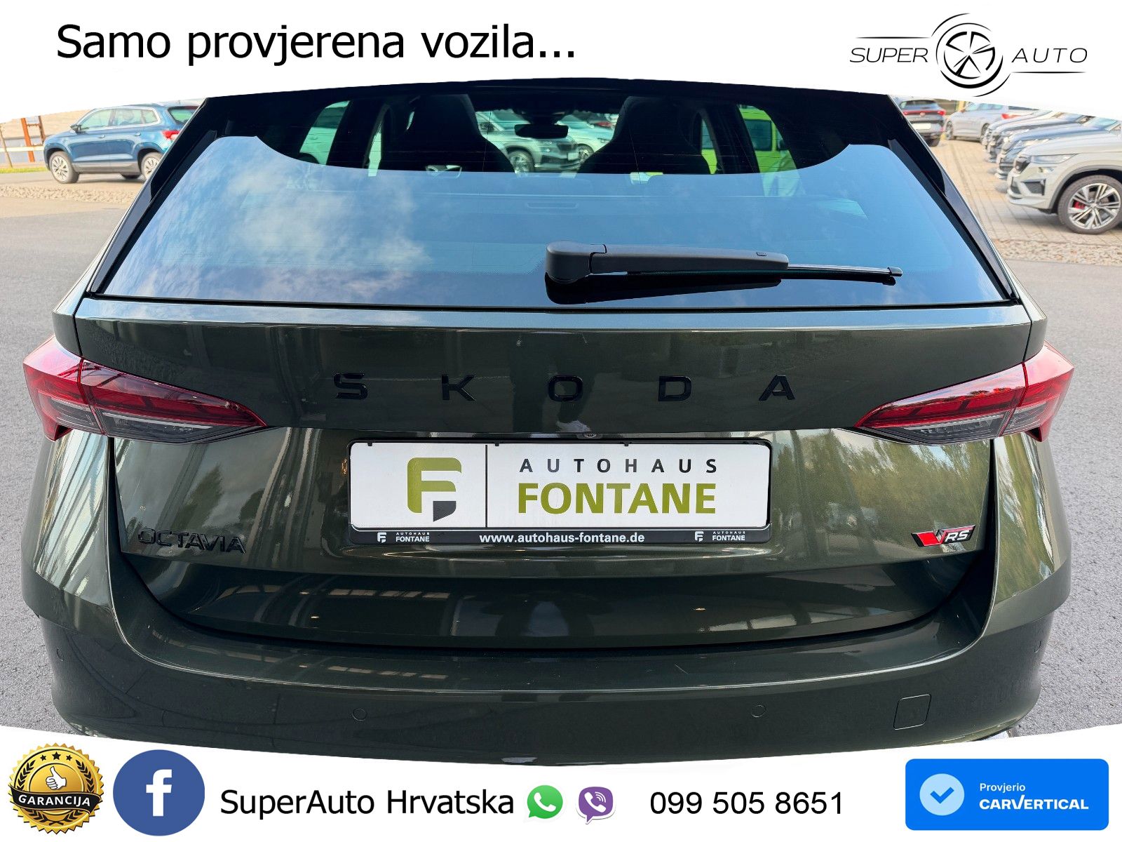 Škoda Octavia Combi RS 2.0 TSI (265 KS) DSG LED+GR SJED+ACC