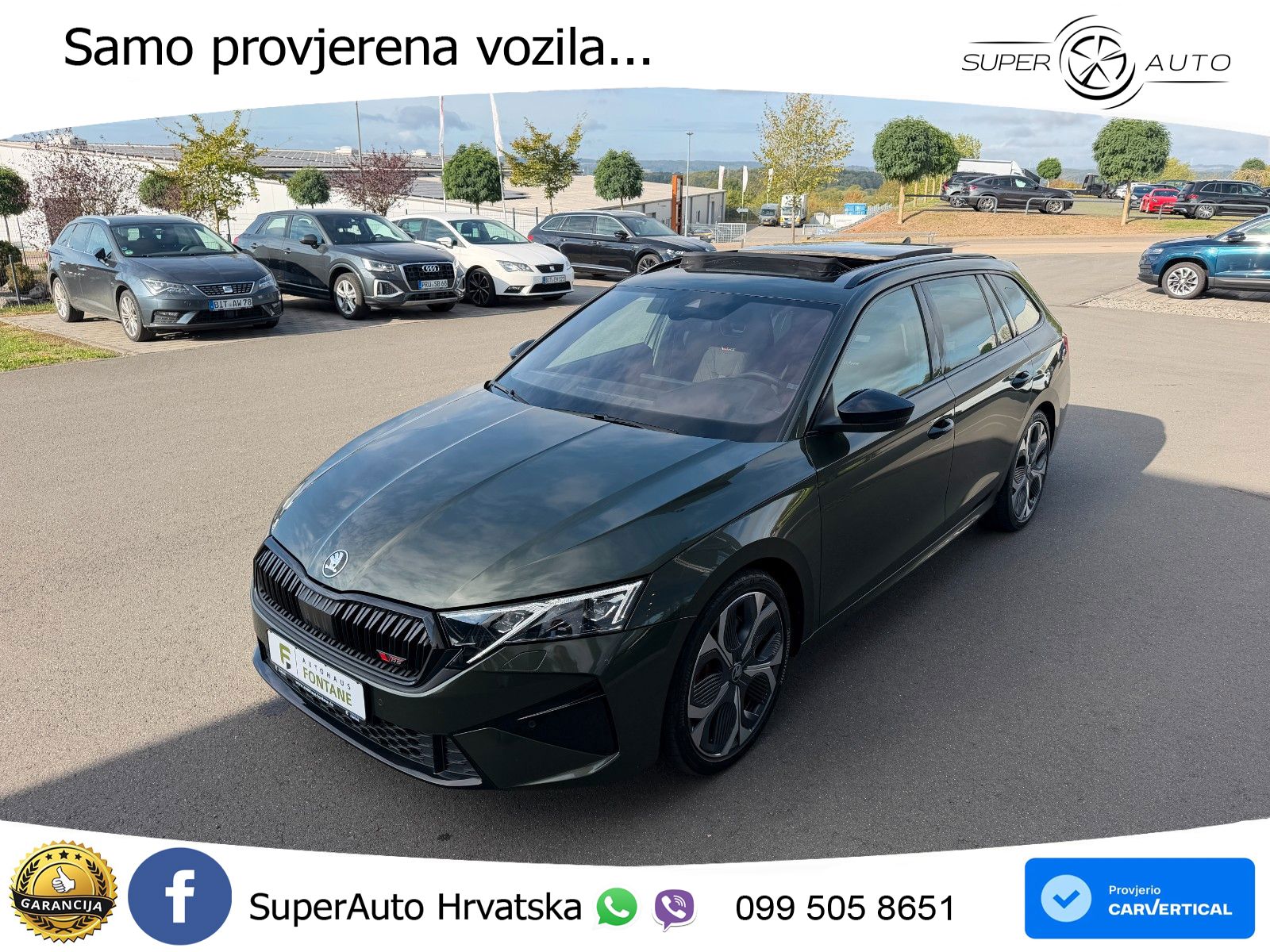 Škoda Octavia Combi RS 2.0 TSI (265 KS) DSG LED+GR SJED+ACC