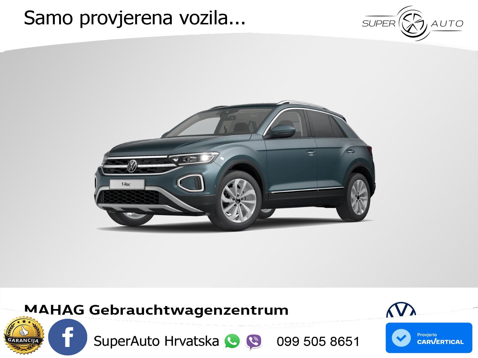 Volkswagen T-Roc 1.5 TSI (150 KS) DSG LED+GR SJED+ACC