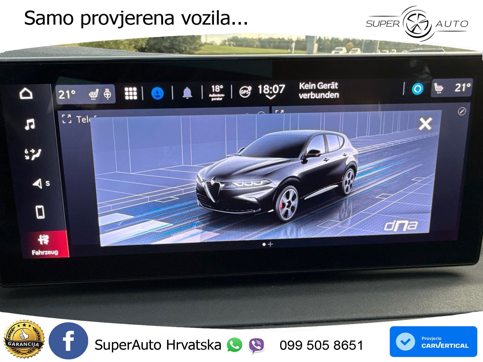 Alfa Romeo Tonale 1.5 Turbo (130 KS) 48V-Hybrid TCT LED+GR SJED+ACC
