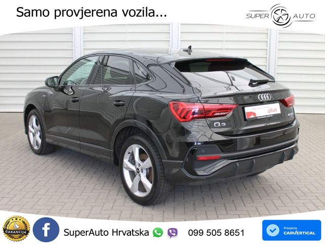 Audi Q3 II Sportback 40 TFSI (190 KS) quattro S tronic S line LED+GR SJED+ACC