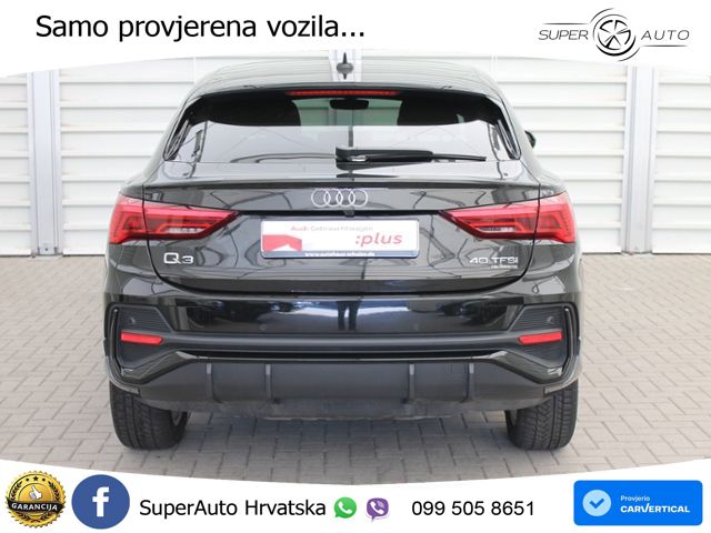 Audi Q3 II Sportback 40 TFSI (190 KS) quattro S tronic S line LED+GR SJED+ACC