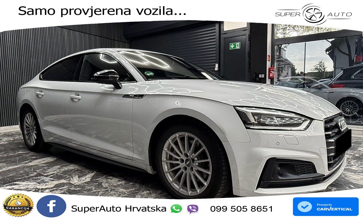Audi A5 Sportback 40 TDI (190 KS) quattro ultra S tronic S line LED+GR SJED+ACC