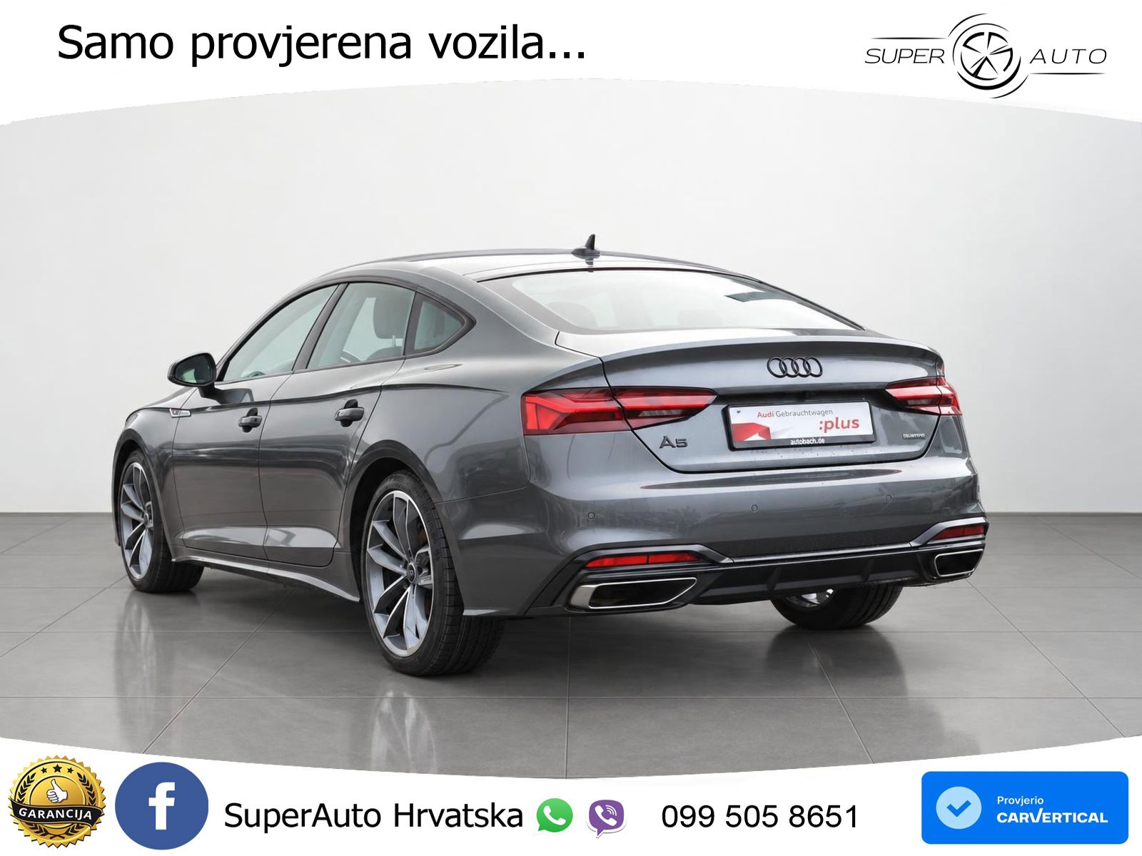 Audi A5 Sportback  40 TFSI (204 KS) quattro S tronic S line MATRIX+GR SJED+KAM