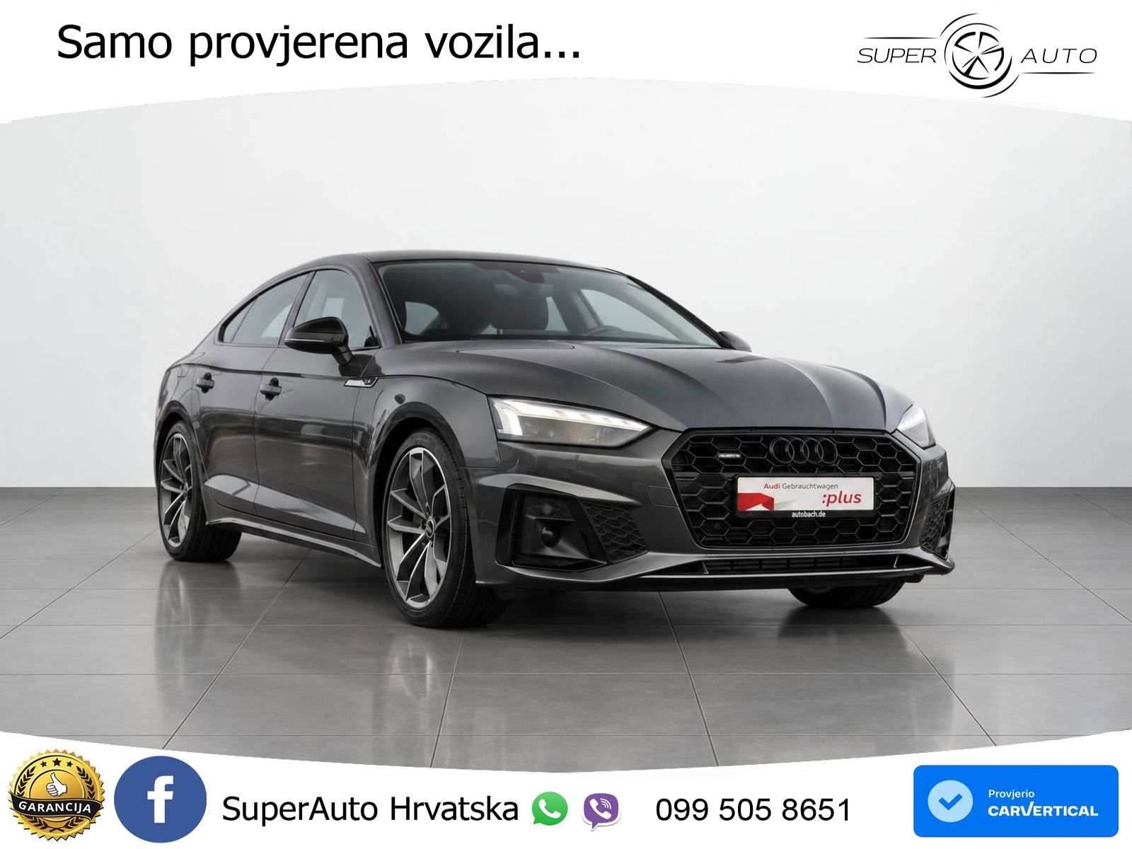Audi A5 Sportback  40 TFSI (204 KS) quattro S tronic S line MATRIX+GR SJED+KAM