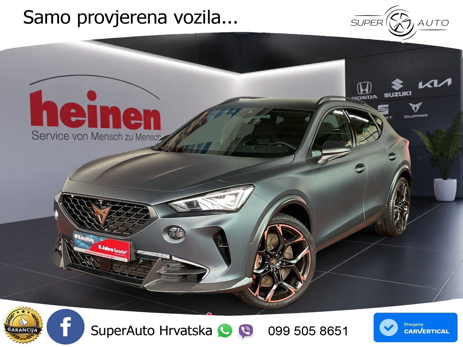 Cupra Formentor VZ5 2.5 TSI (390 KS) 4Drive DSG MATRIX+GR SJED+KAM