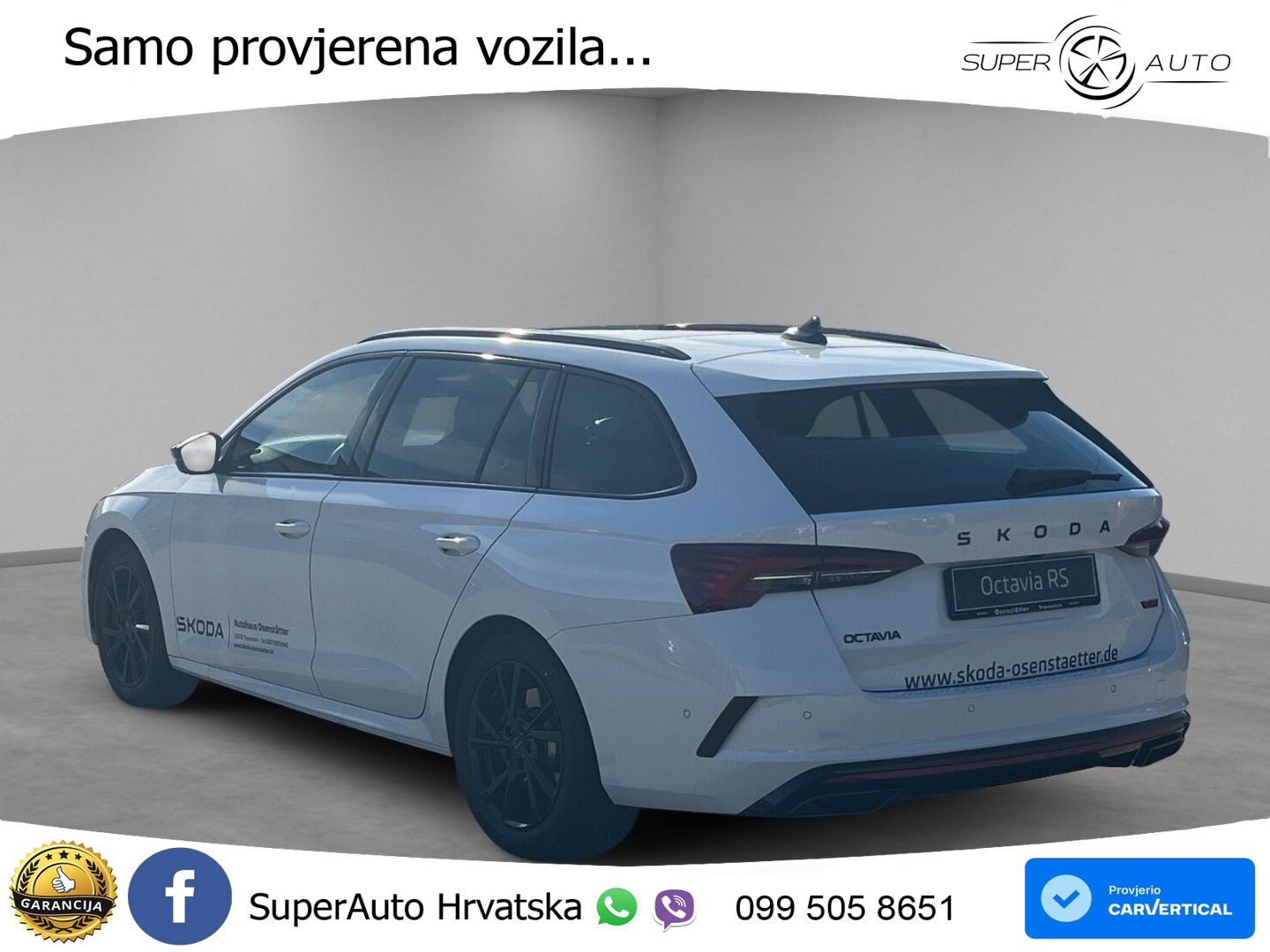 Škoda Octavia Combi RS 2.0 TSI (265 KS) DSG MATRIX+GR SJED+KAM