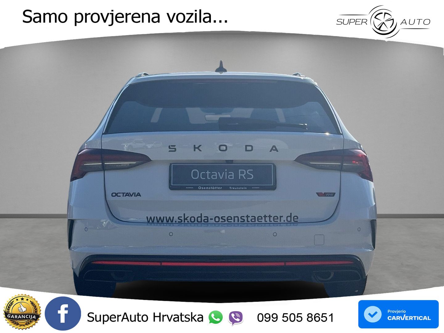 Škoda Octavia Combi RS 2.0 TSI (265 KS) DSG MATRIX+GR SJED+KAM
