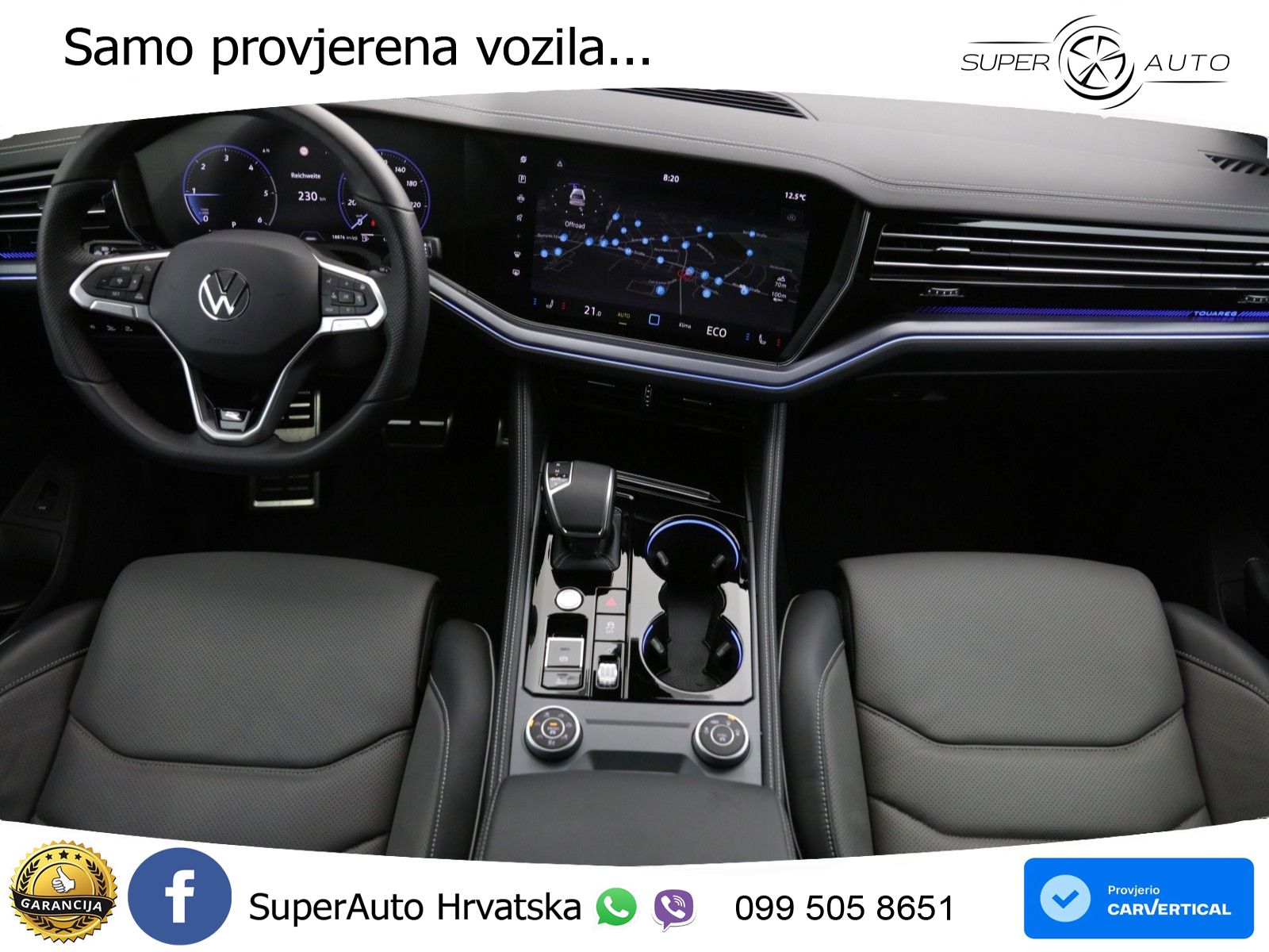 Volkswagen Touareg 3.0 V6 TDI (286 KS) 4MOTION Tiptronic ZRAČNI+ACC+GR SJED+KAM