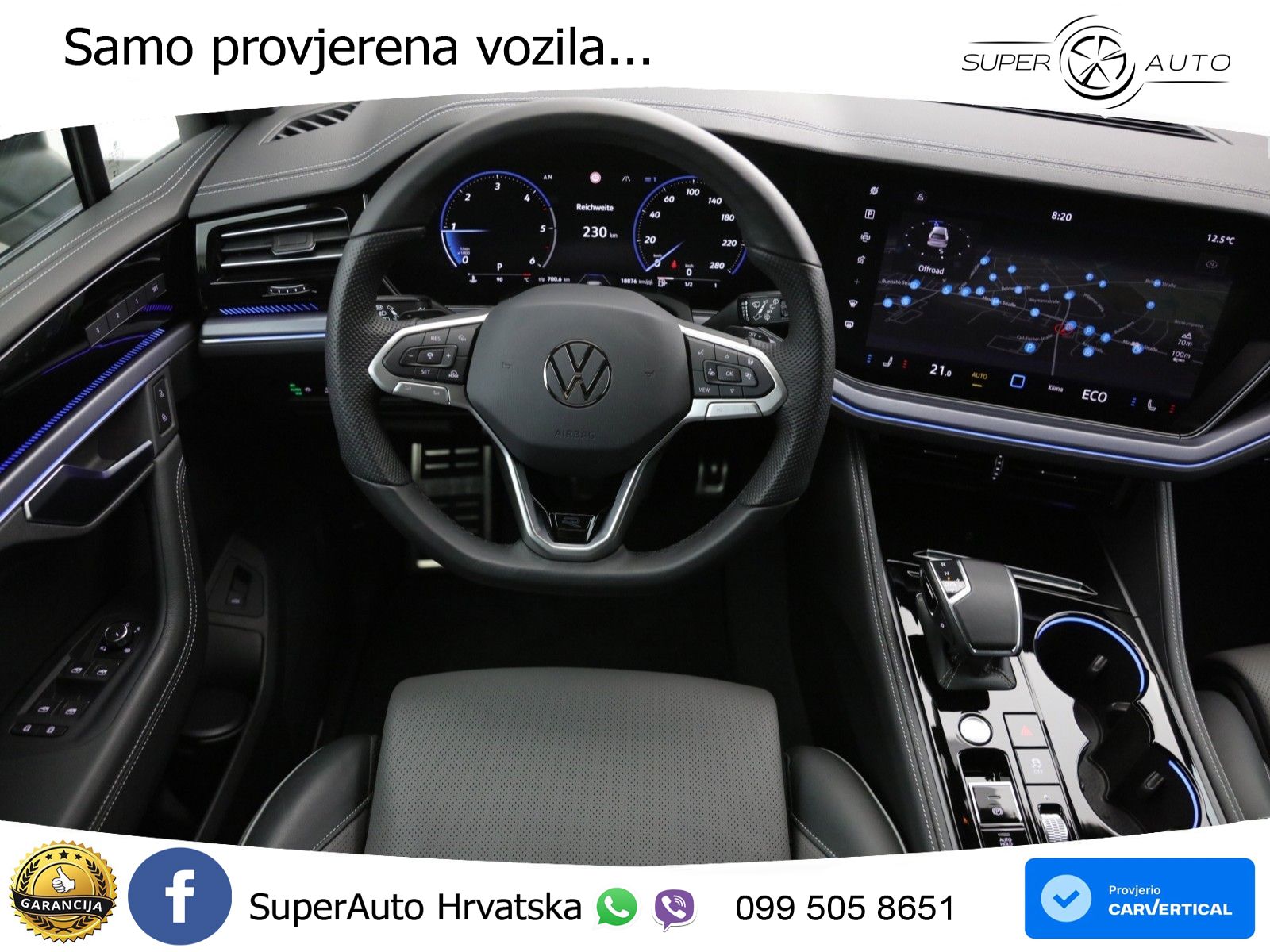 Volkswagen Touareg 3.0 V6 TDI (286 KS) 4MOTION Tiptronic ZRAČNI+ACC+GR SJED+KAM