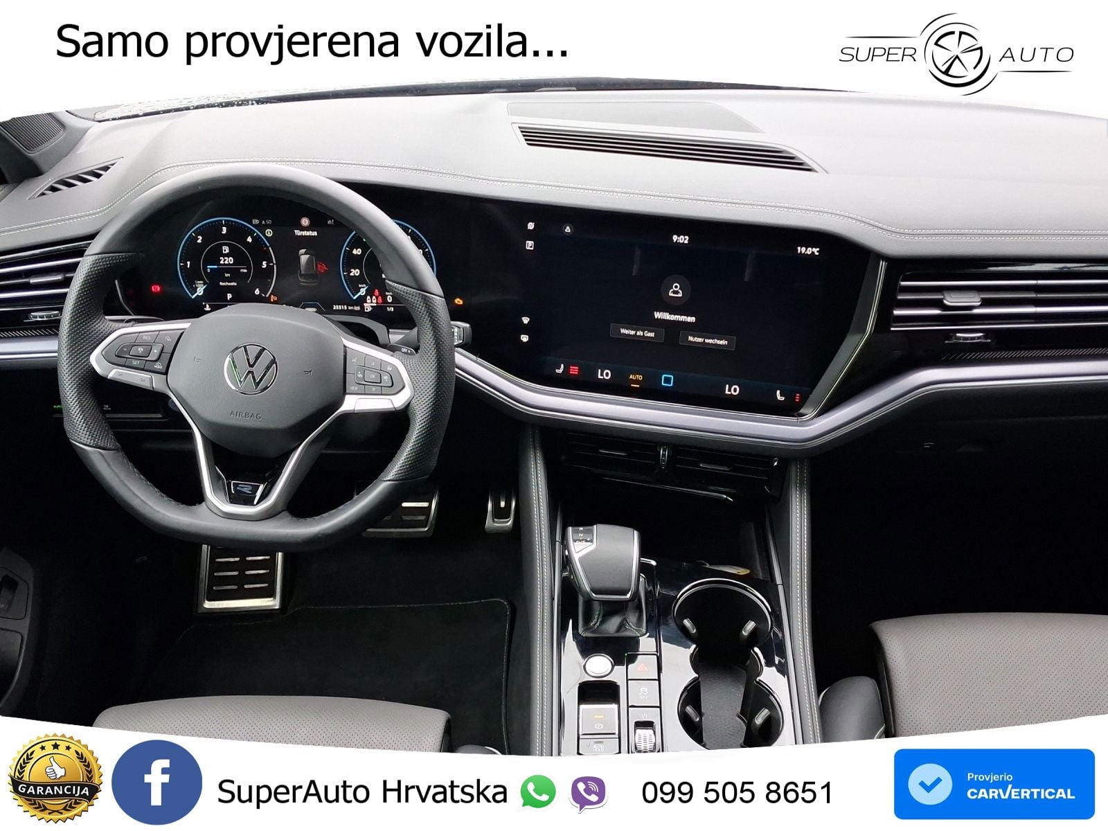 Volkswagen Touareg 3.0 V6 TDI (286 KS) 4MOTION Tiptronic ZRAČNI+ACC+GR SJED+KAM+PANO
